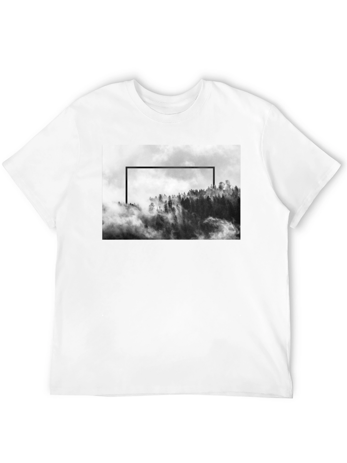 Mountain Framed Black T-Shirt