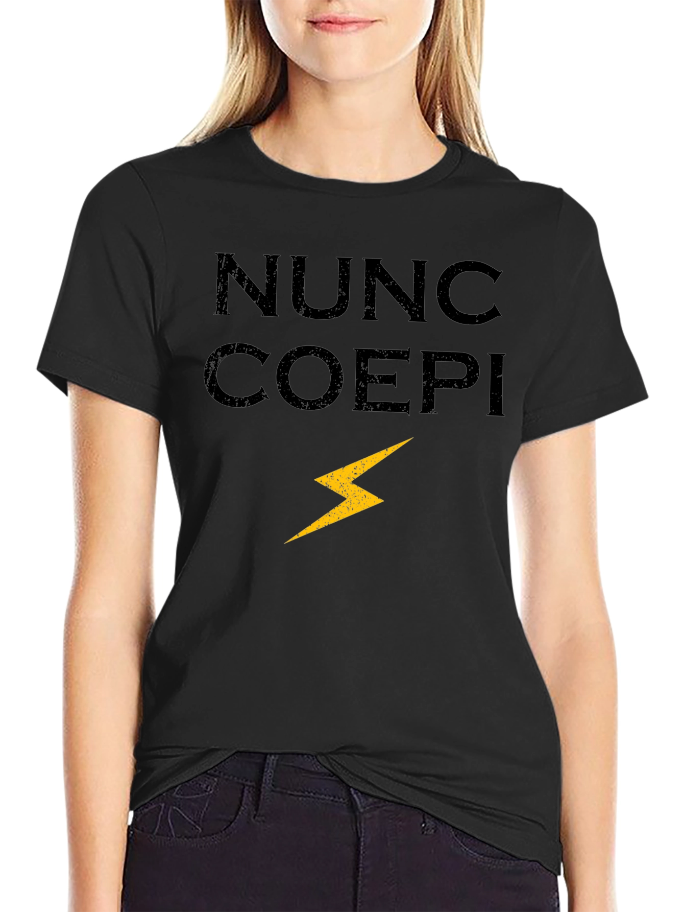 Nunc Coepi Bolt Graphic Tee - Black