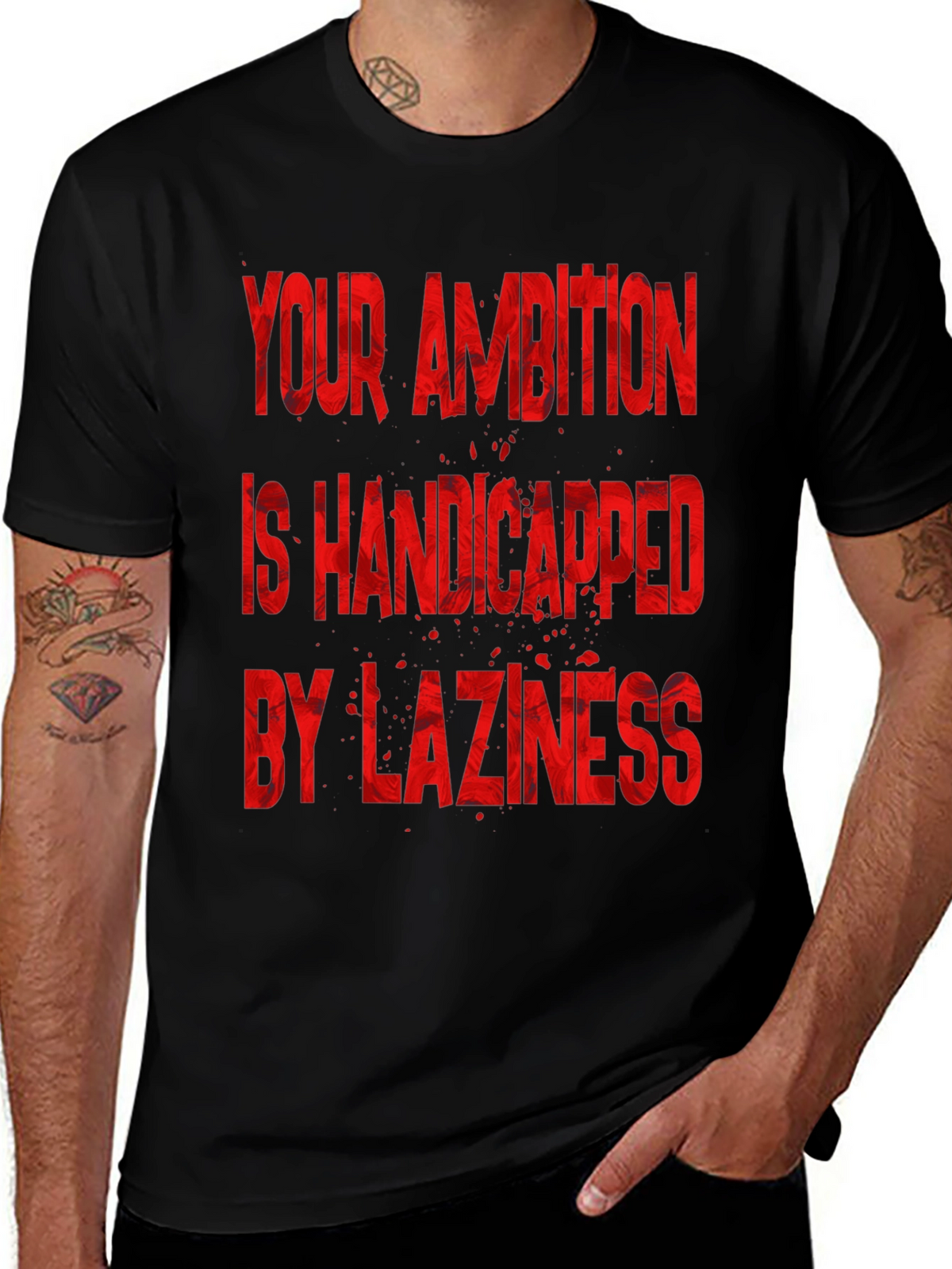 Motivational T-Shirt: Ambition & Laziness