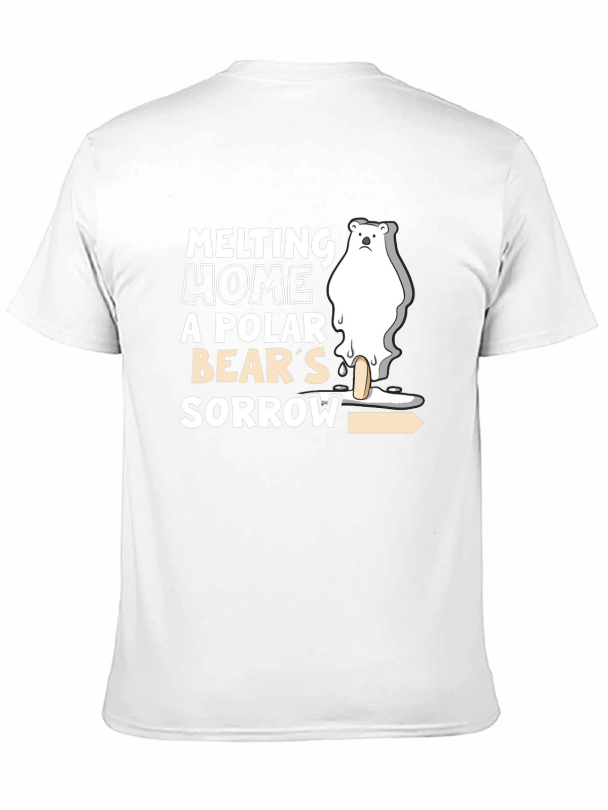 Melting Home Polar Bears Sorrow Graphic Tee