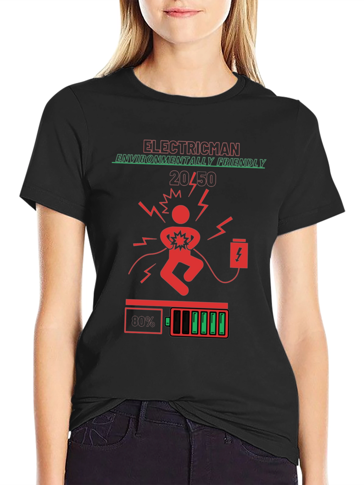 Electricman Environmentally Friendly Graphic Tee