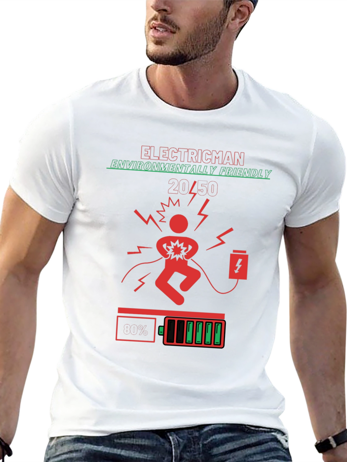 Electricman Environmentally Friendly Graphic Tee