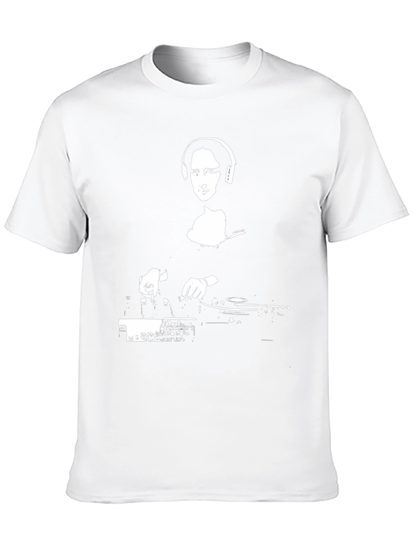DJ Mona Lisa Black T-Shirt - Cool Music Tee