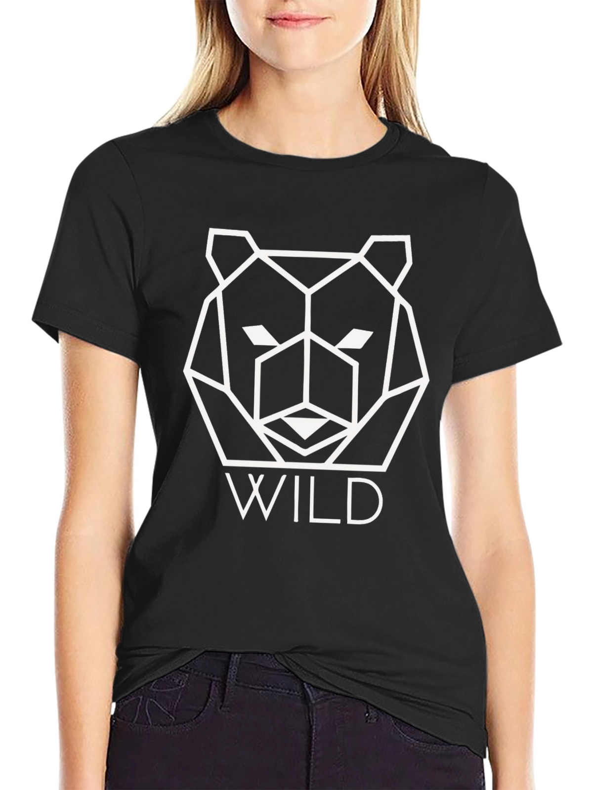Geometric Bear T-Shirt - WILD Graphic Tee