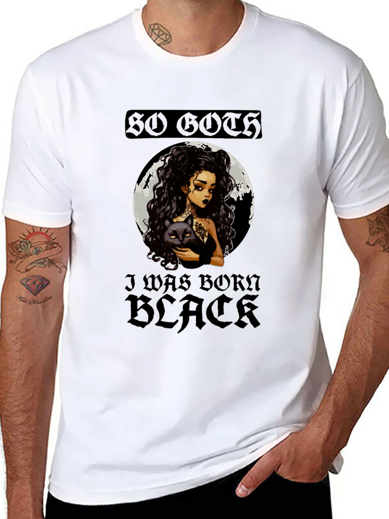 So Goth I Was Born Black Graphic Tee