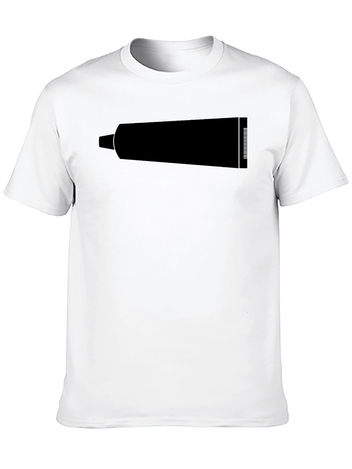 Mens Black Graphic T-Shirt - Tube Print
