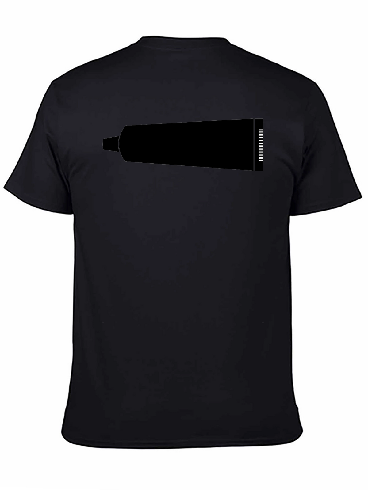 Mens Black Graphic T-Shirt - Tube Print