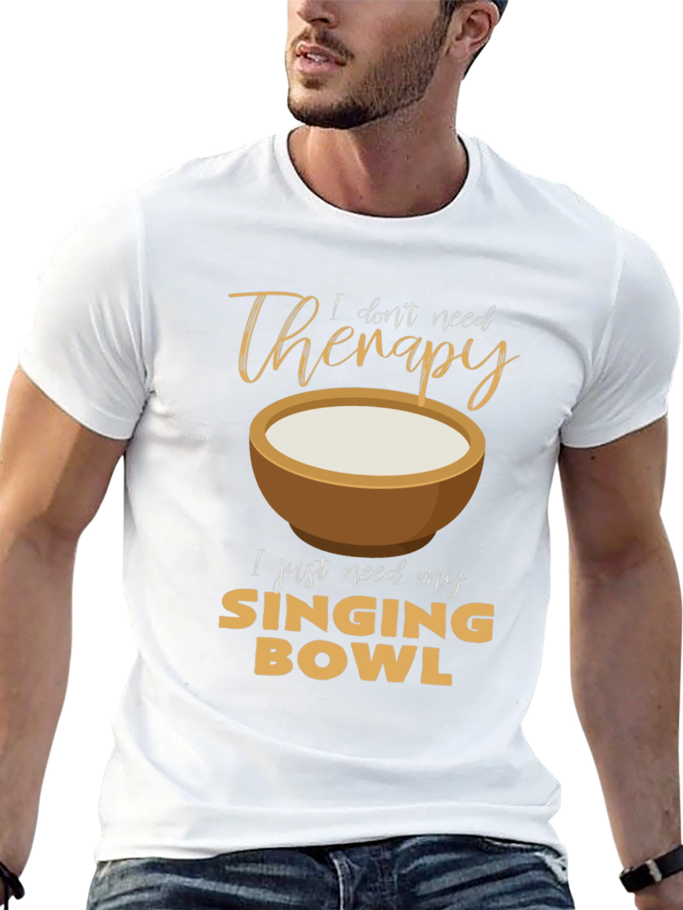 Singing Bowl Therapy T-Shirt - Relax & Meditate!