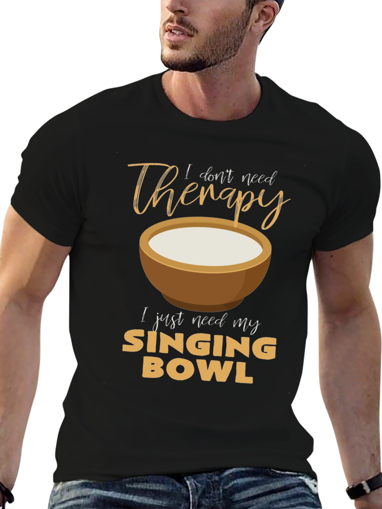 Singing Bowl Therapy T-Shirt - Relax & Meditate!