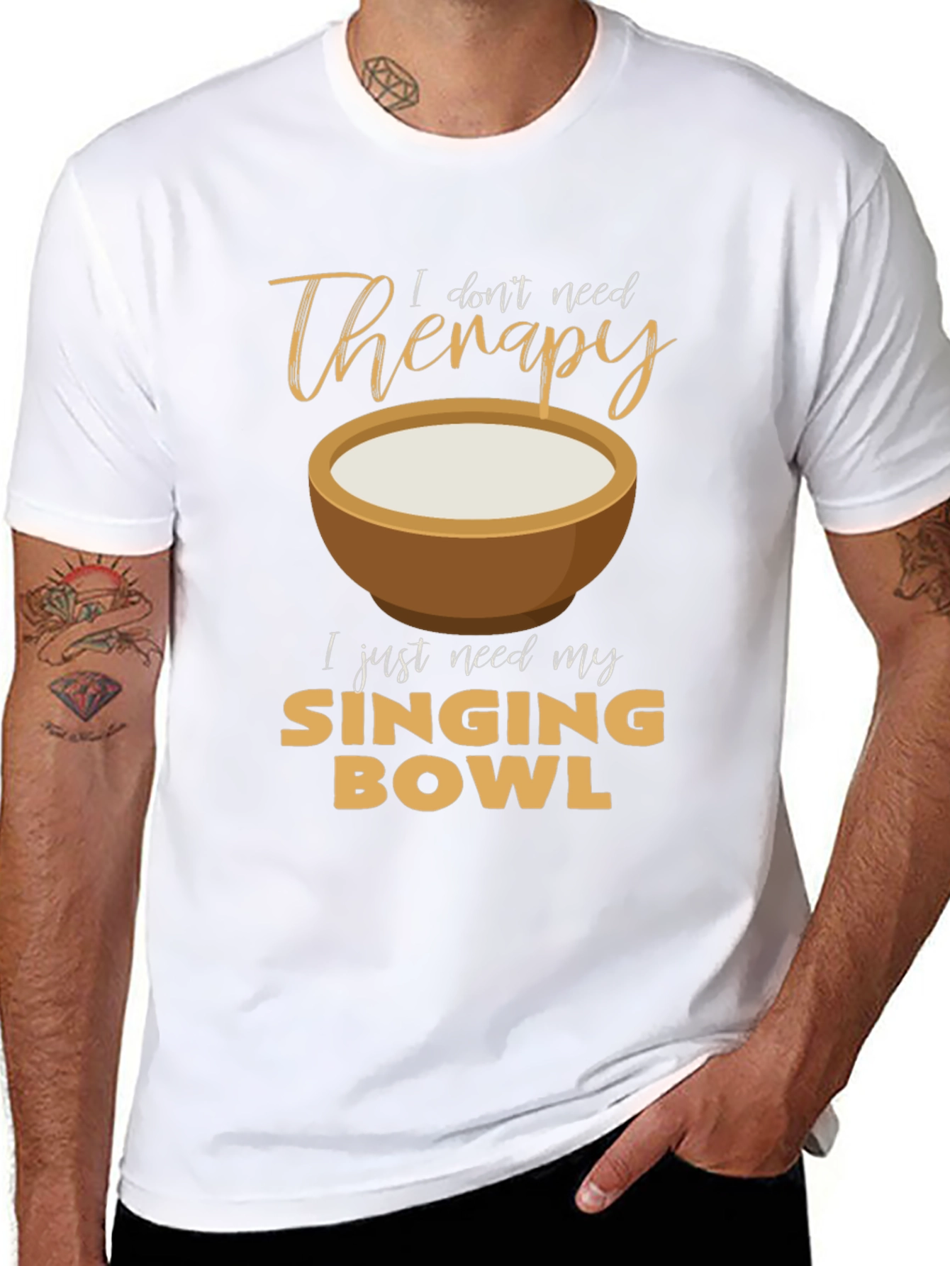 Singing Bowl Therapy T-Shirt - Relax & Meditate!