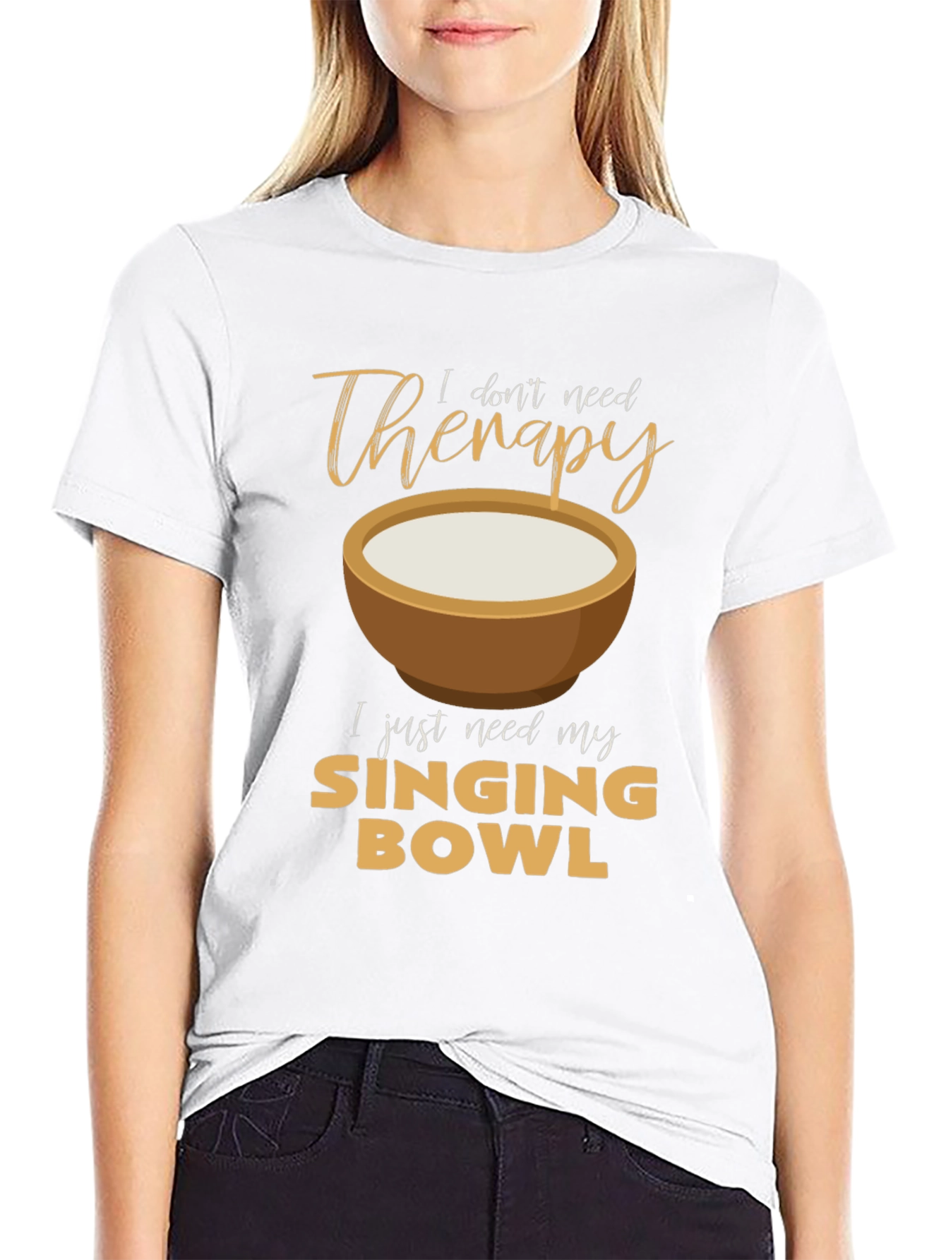 Singing Bowl Therapy T-Shirt - Relax & Meditate!