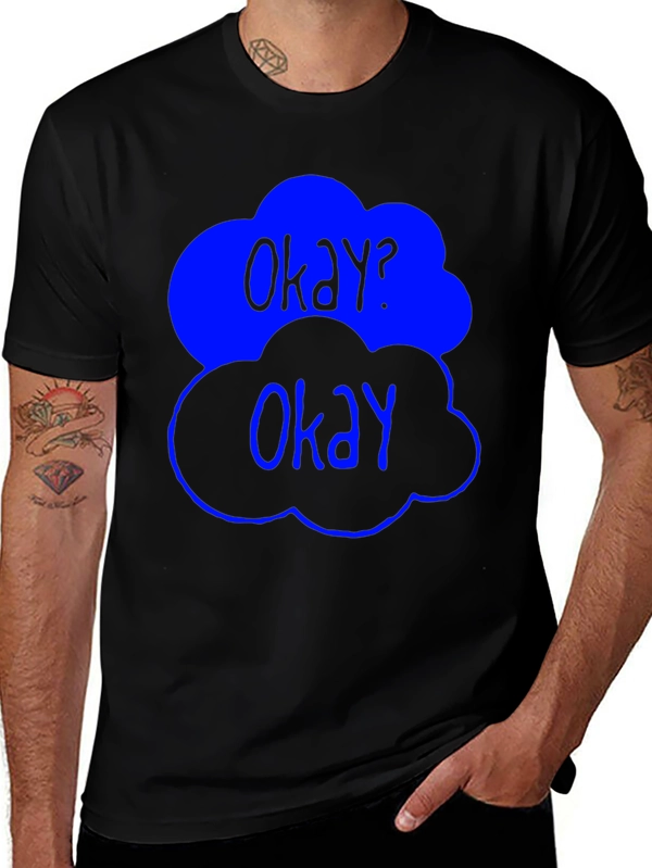 Okay? Okay Graphic Tee - Trendy Cloud Design