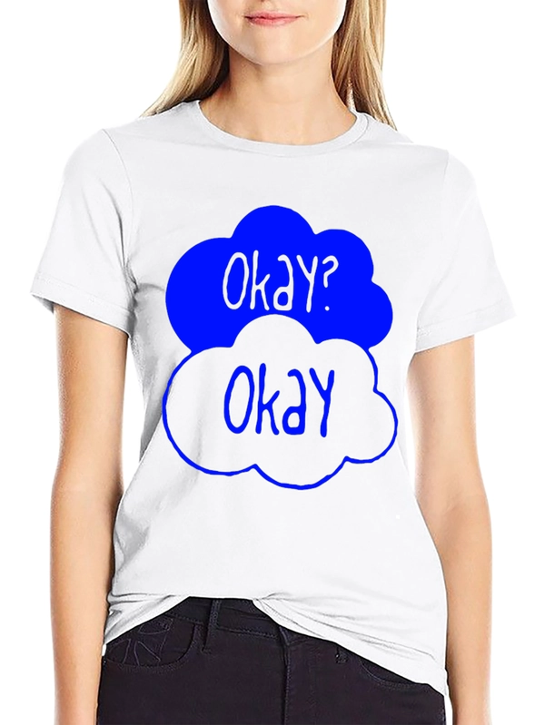 Okay? Okay Graphic Tee - Trendy Cloud Design