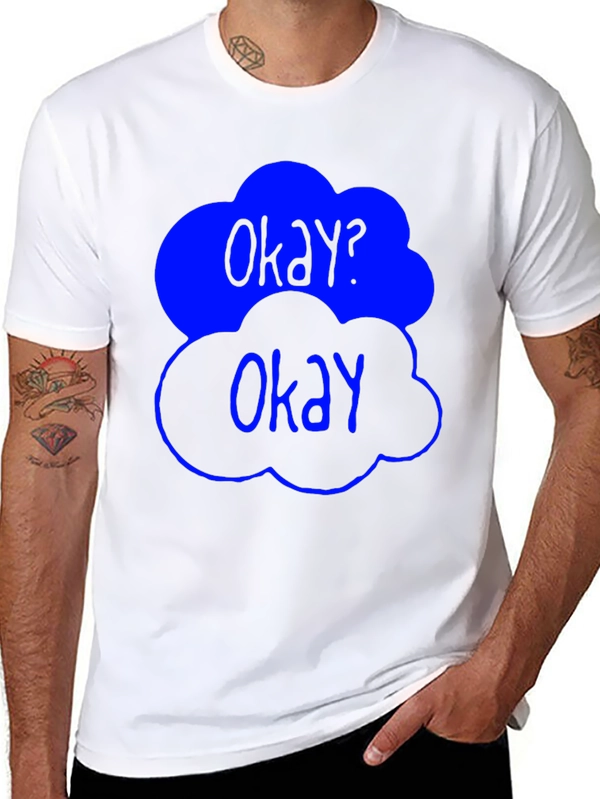 Okay? Okay Graphic Tee - Trendy Cloud Design