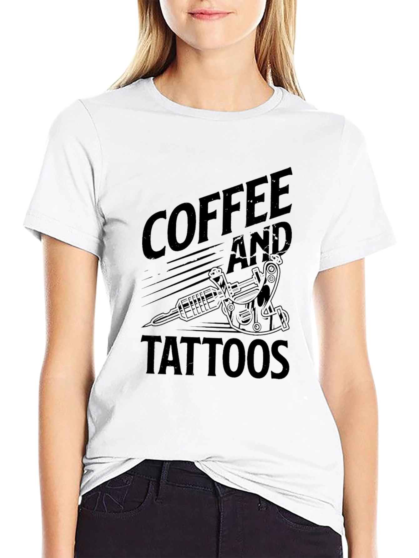 Coffee and Tattoos Black Graphic Tee