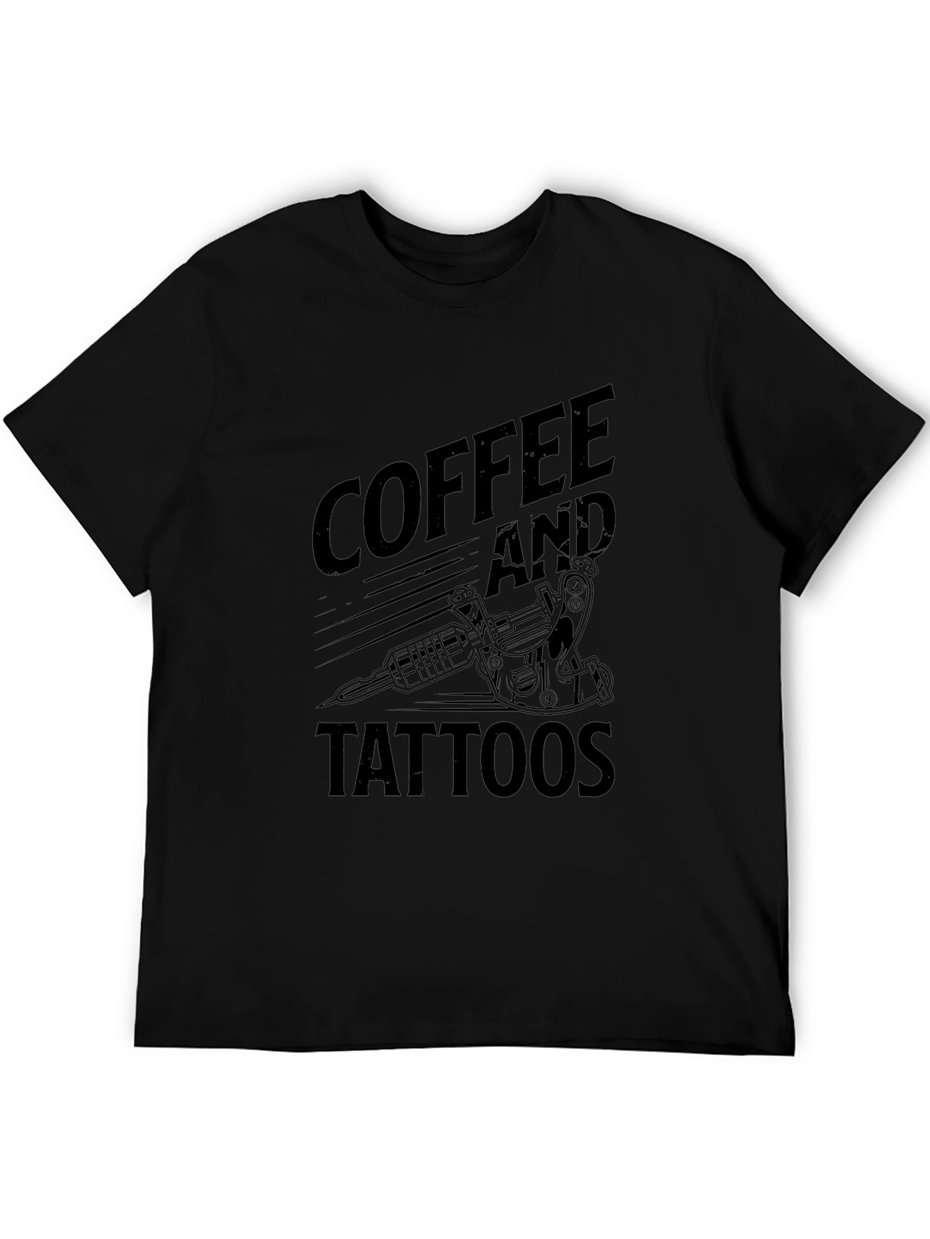 Coffee and Tattoos Black Graphic Tee