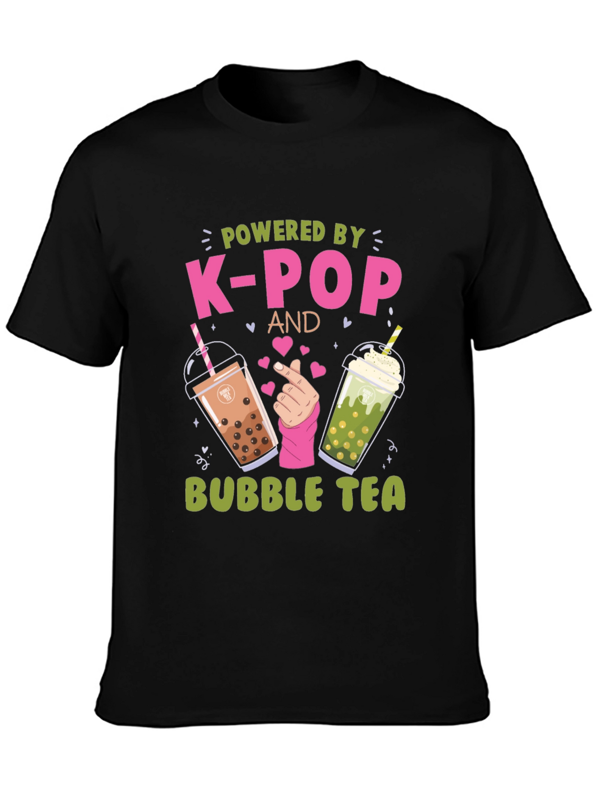 Powered by K-Pop and Bubble Tea T-Shirt