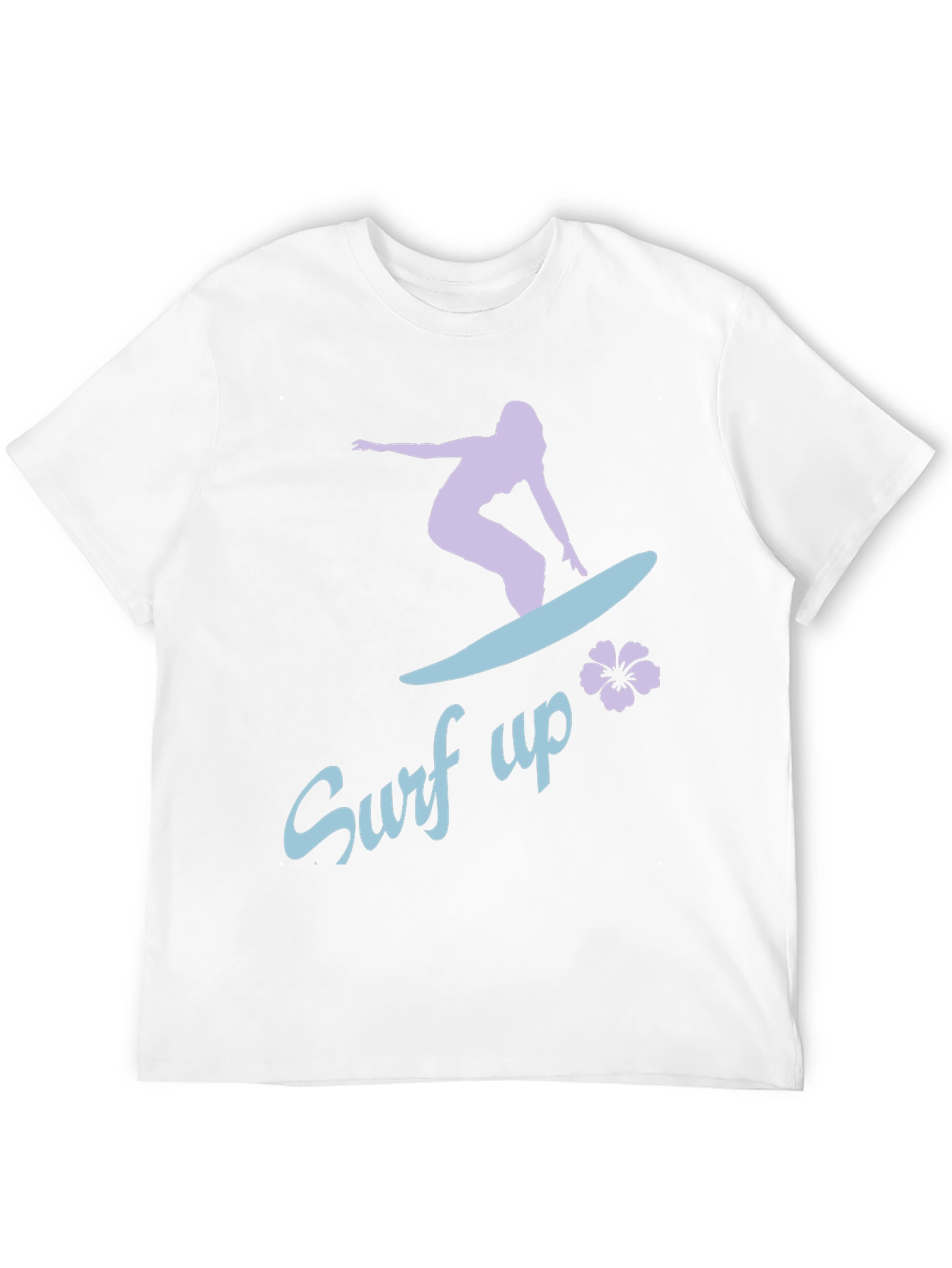 Surf Up Graphic Tee - Black Cotton Surfer Shirt