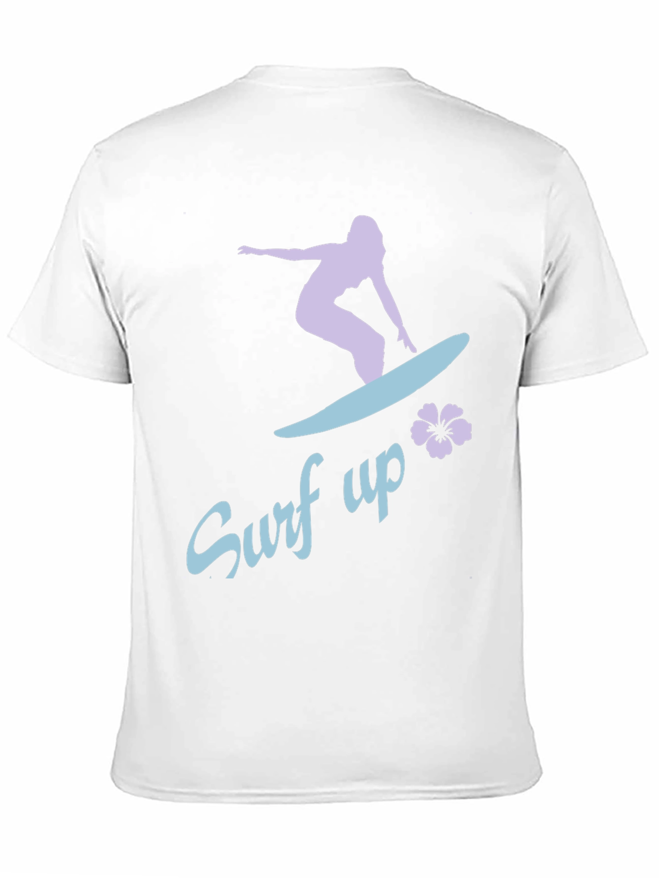 Surf Up Graphic Tee - Black Cotton Surfer Shirt
