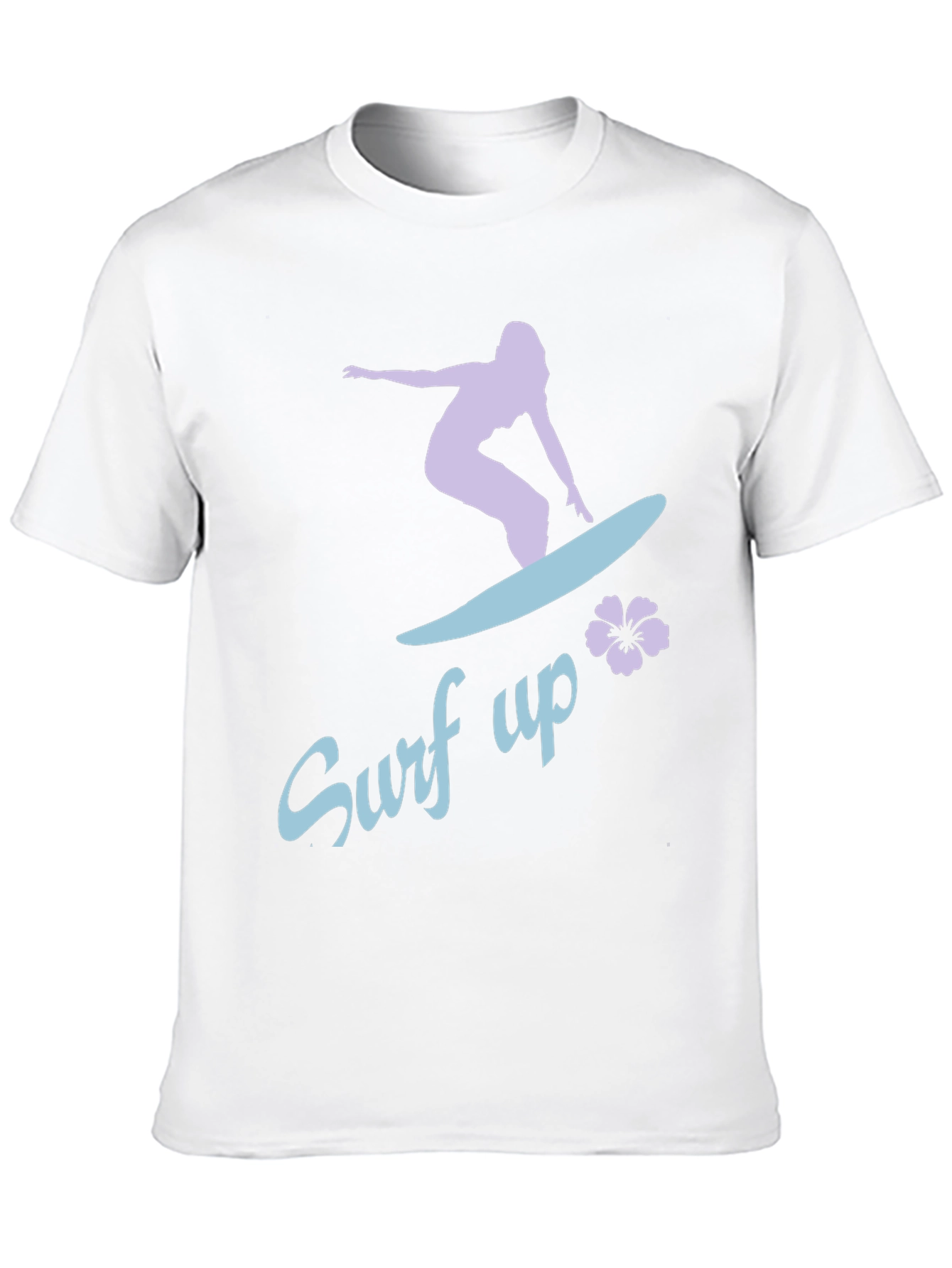 Surf Up Graphic Tee - Black Cotton Surfer Shirt