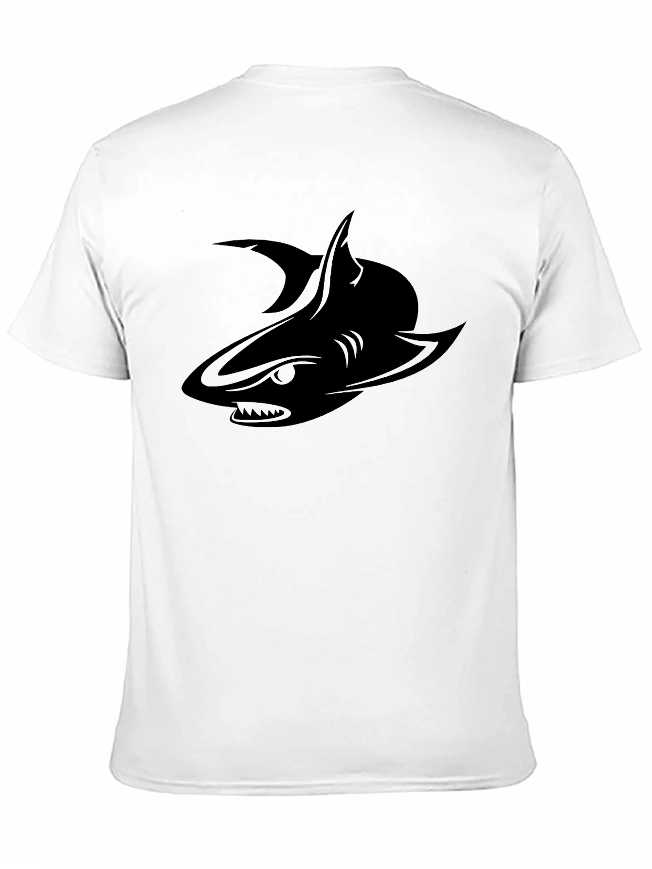 Mens Black Shark Graphic Tee - Stylish & Unique