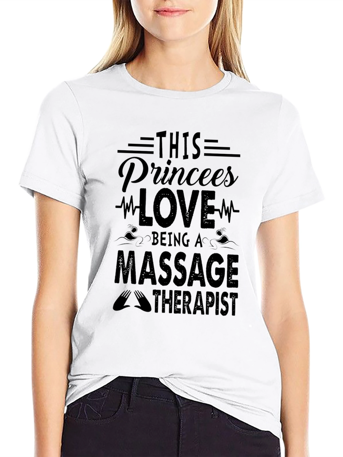 Massage Therapist Princess Graphic Tee