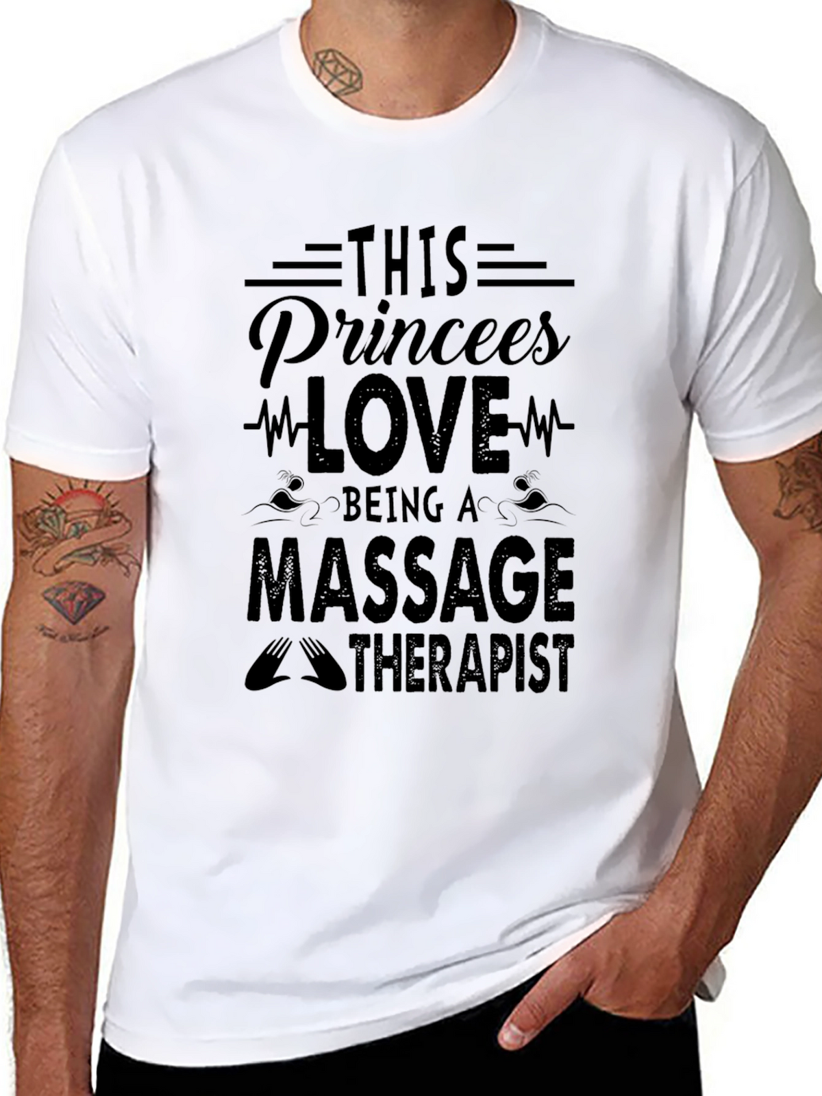Massage Therapist Princess Graphic Tee
