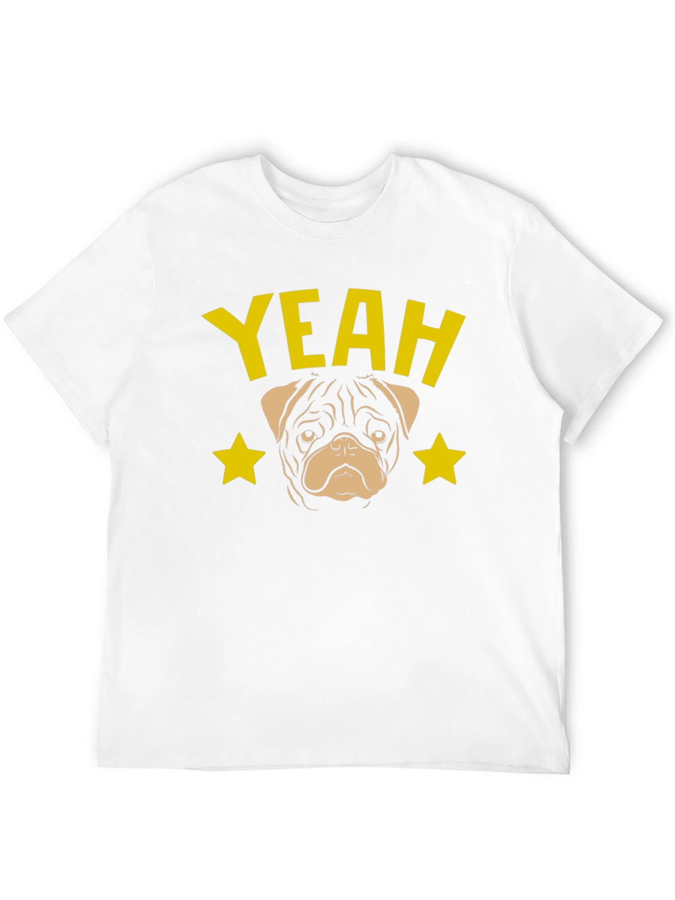 Yeah Pug Graphic T-Shirt - Trendy Dog Lover Tee