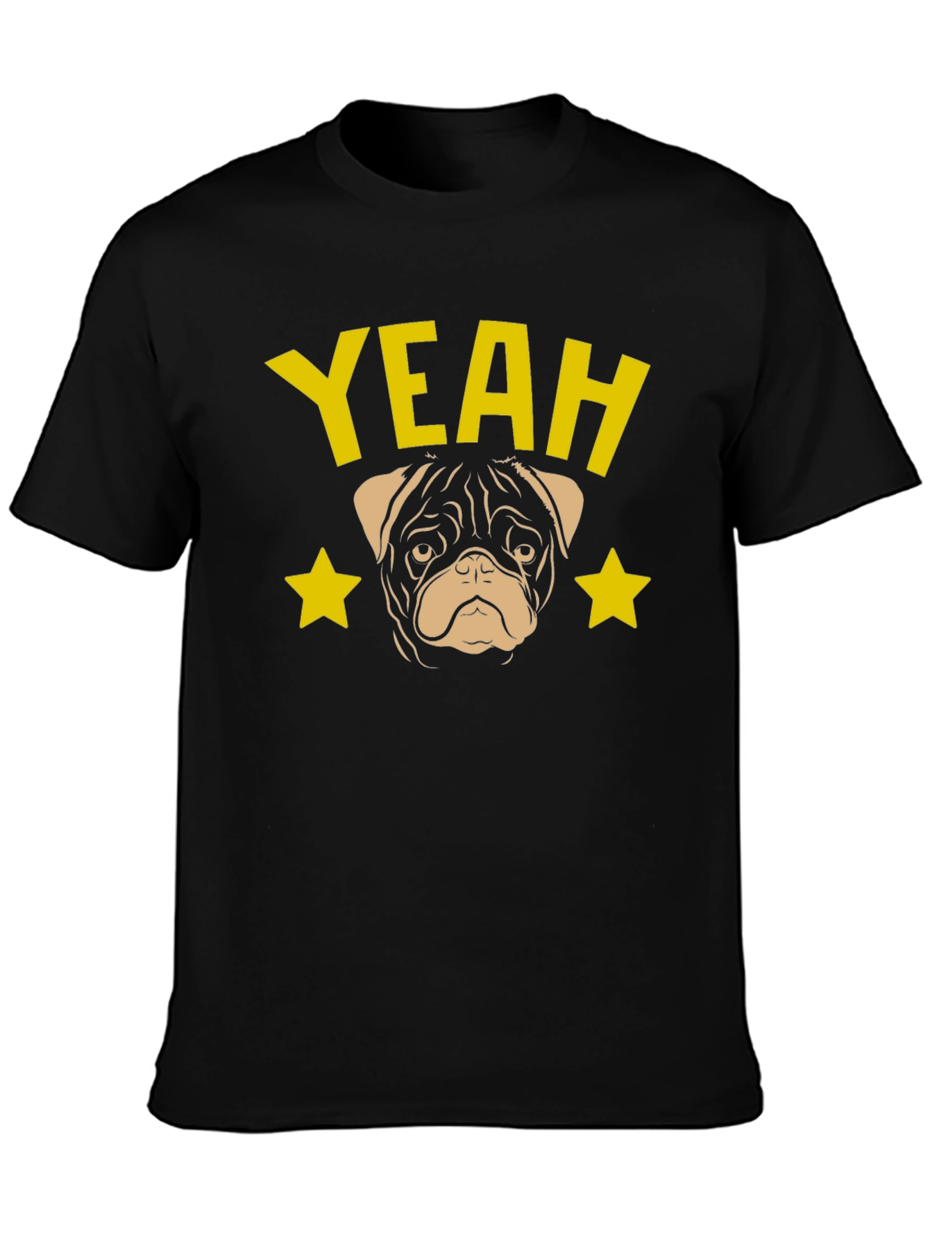 Yeah Pug Graphic T-Shirt - Trendy Dog Lover Tee