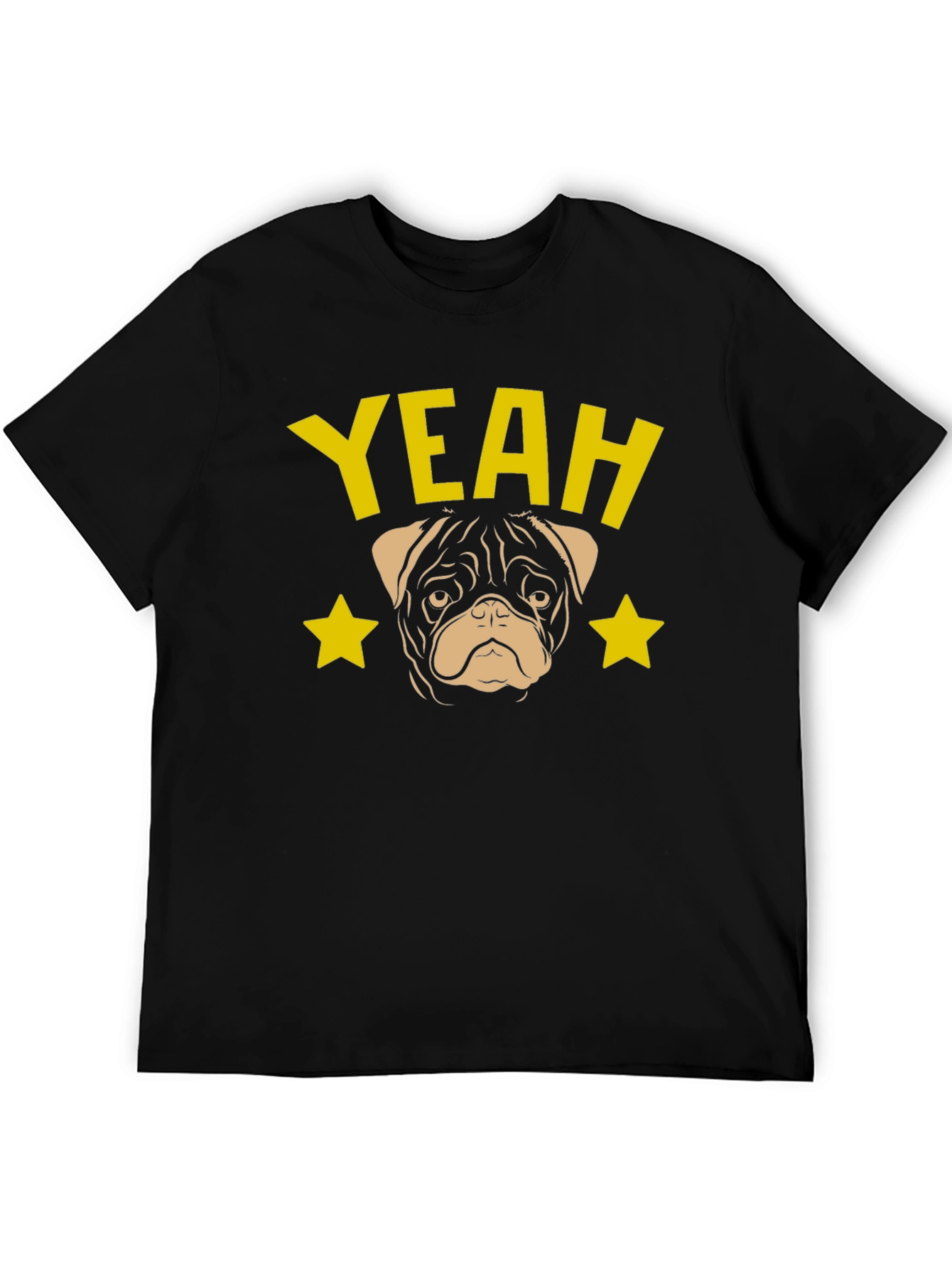 Yeah Pug Graphic T-Shirt - Trendy Dog Lover Tee