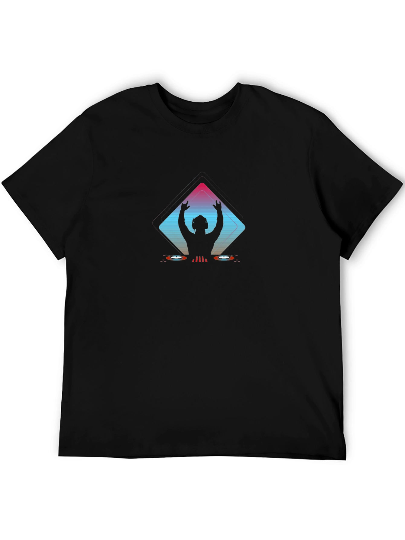DJ Silhouette Graphic Tee - Black