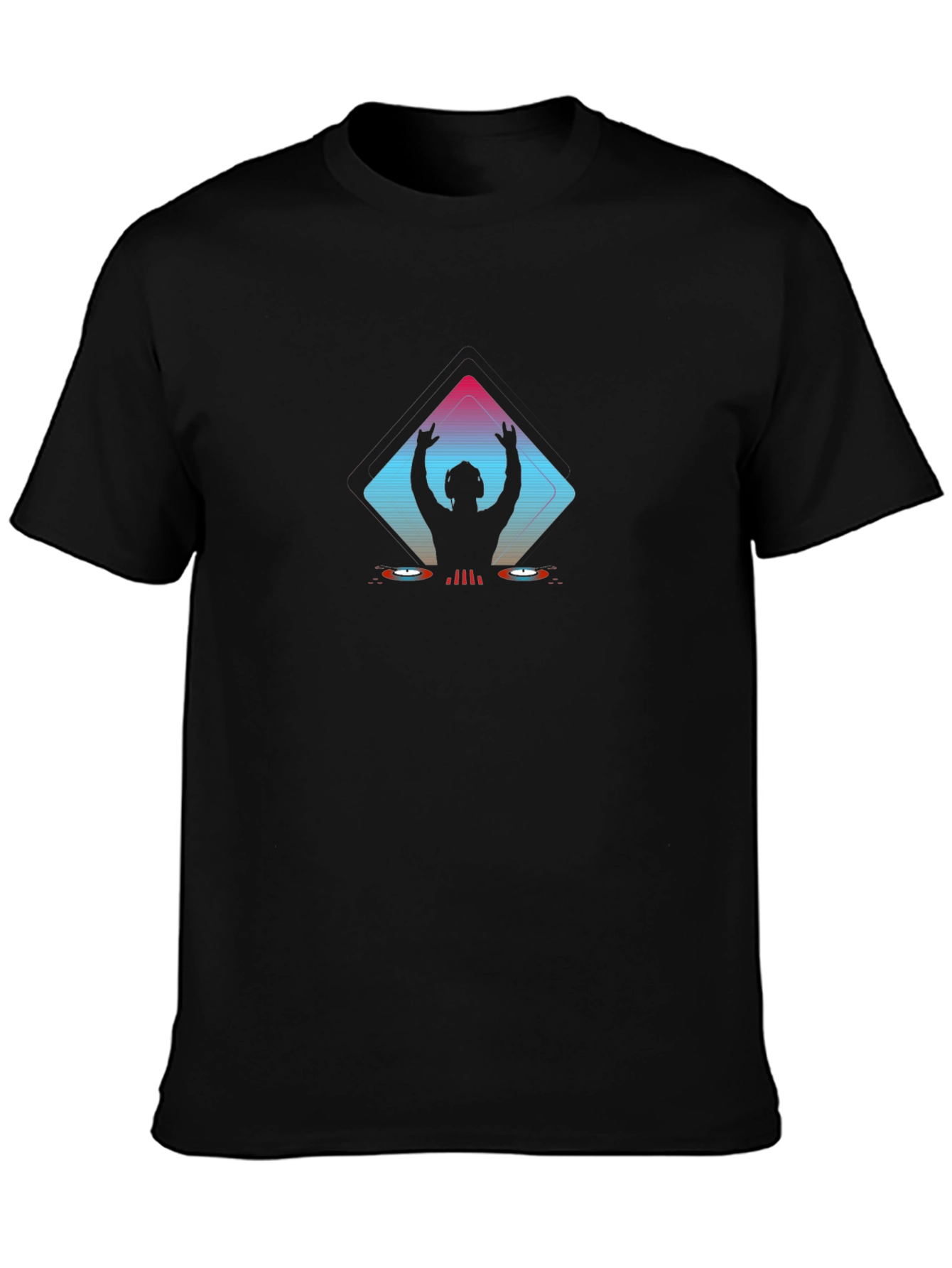 DJ Silhouette Graphic Tee - Black