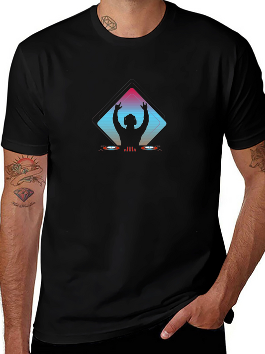 DJ Silhouette Graphic Tee - Black