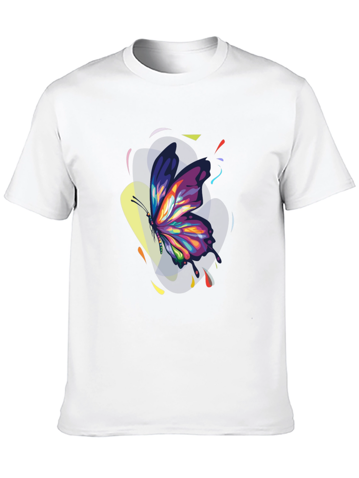 Butterfly Art Black T-Shirt