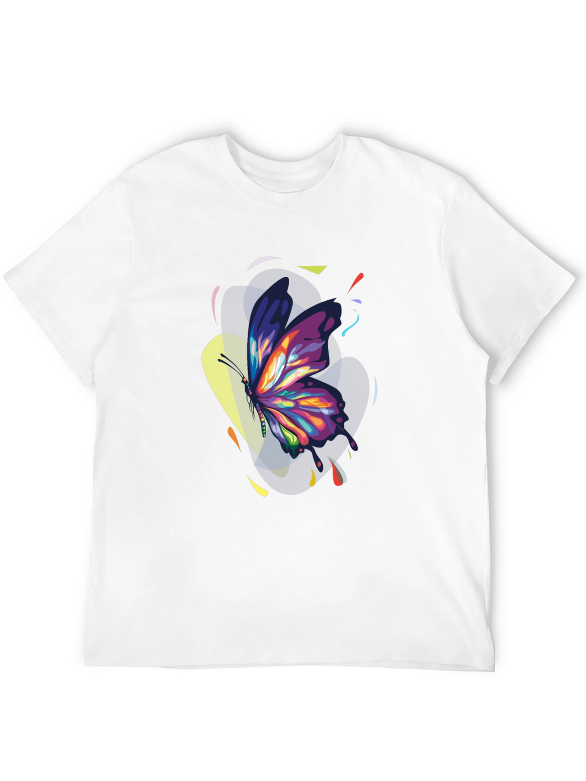 Butterfly Art Black T-Shirt