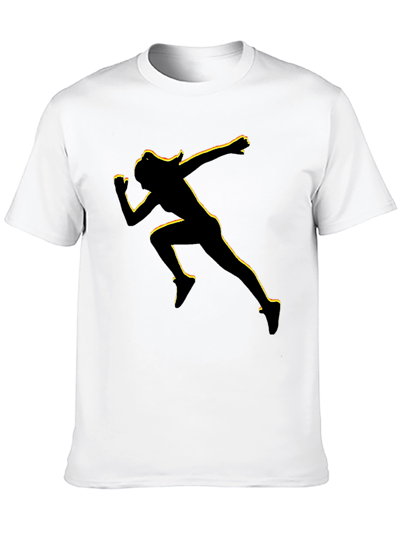 Runner Graphic Tee - Black Cotton Blend