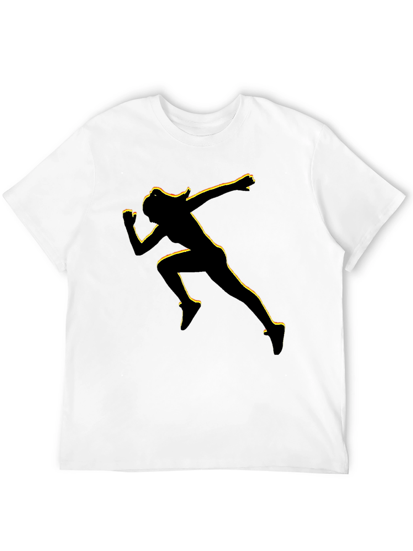 Runner Graphic Tee - Black Cotton Blend