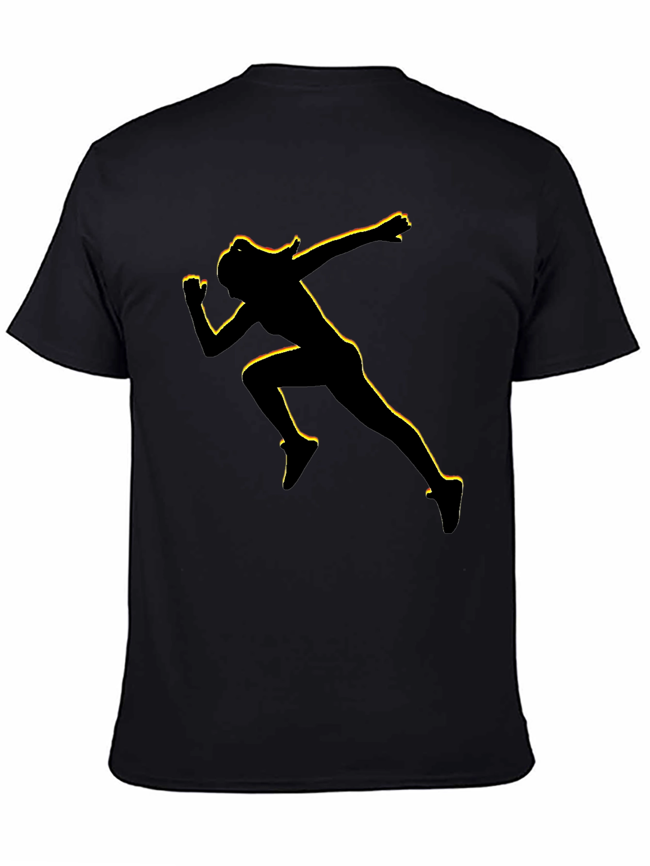 Runner Graphic Tee - Black Cotton Blend