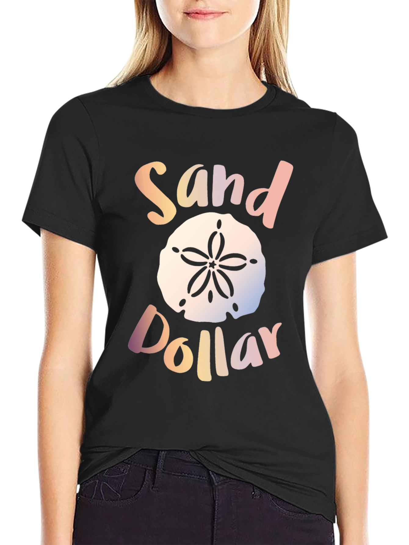 Sand Dollar Graphic Tee - Coastal Style T-Shirt