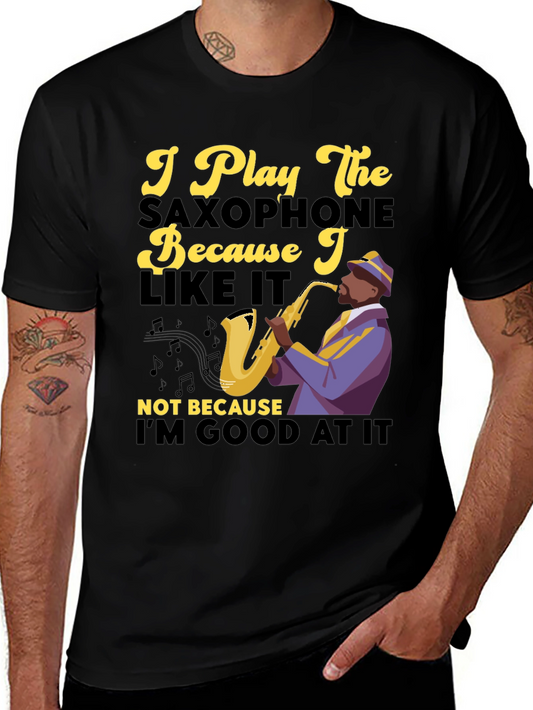 Saxophone Player Graphic T-Shirt