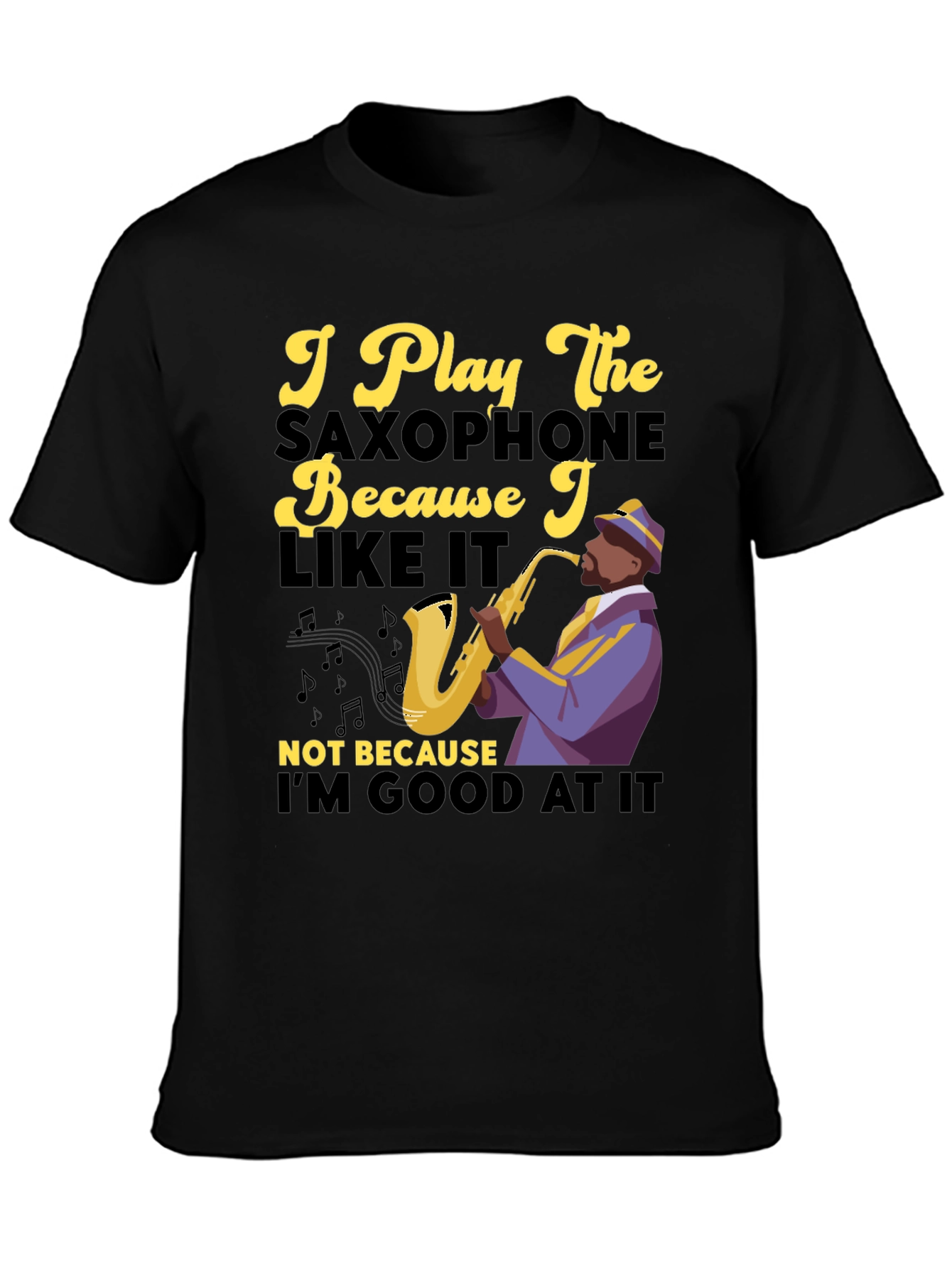 Saxophone Player Graphic T-Shirt