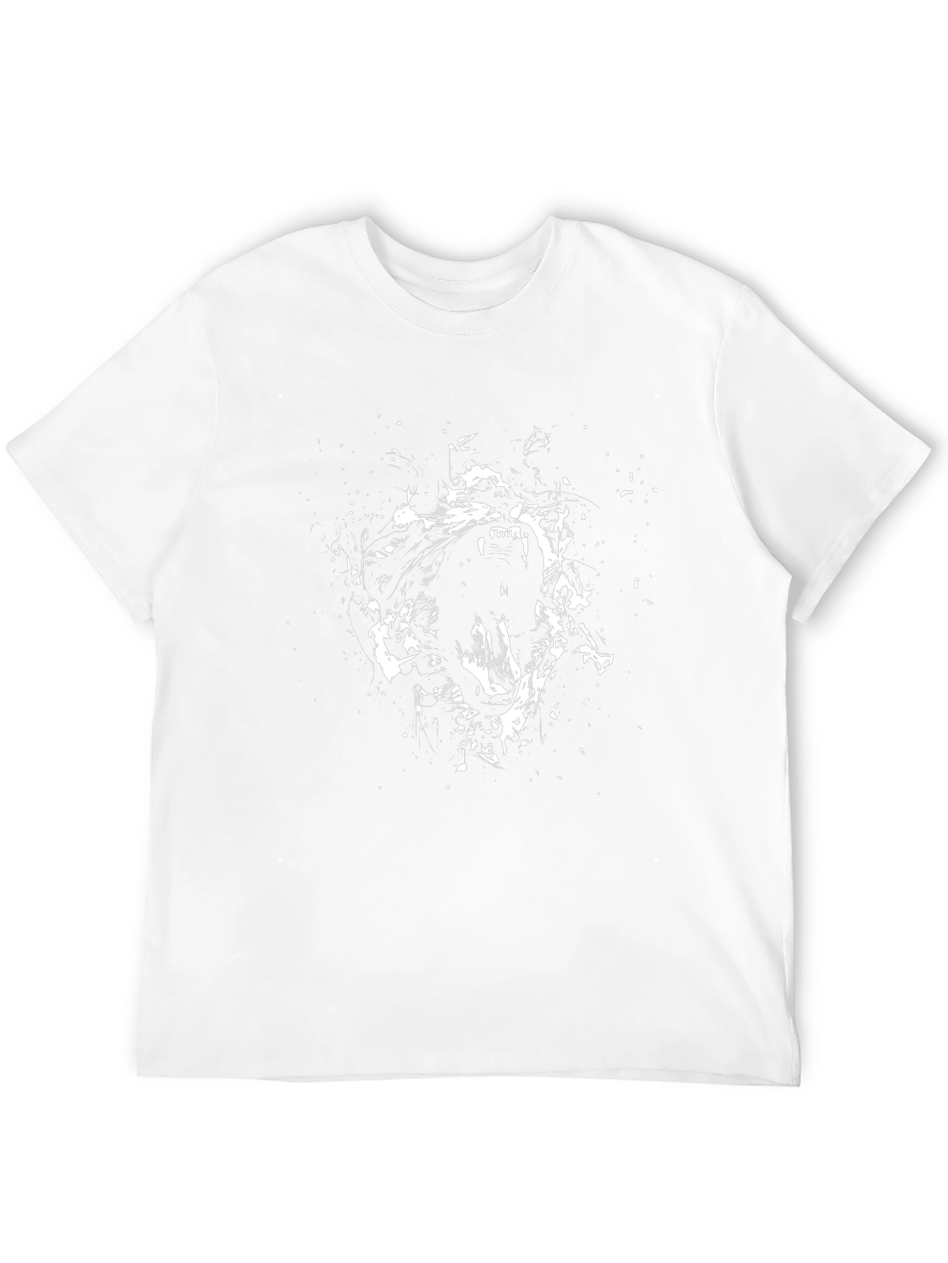 Roaring Wolf Graphic Black T-Shirt