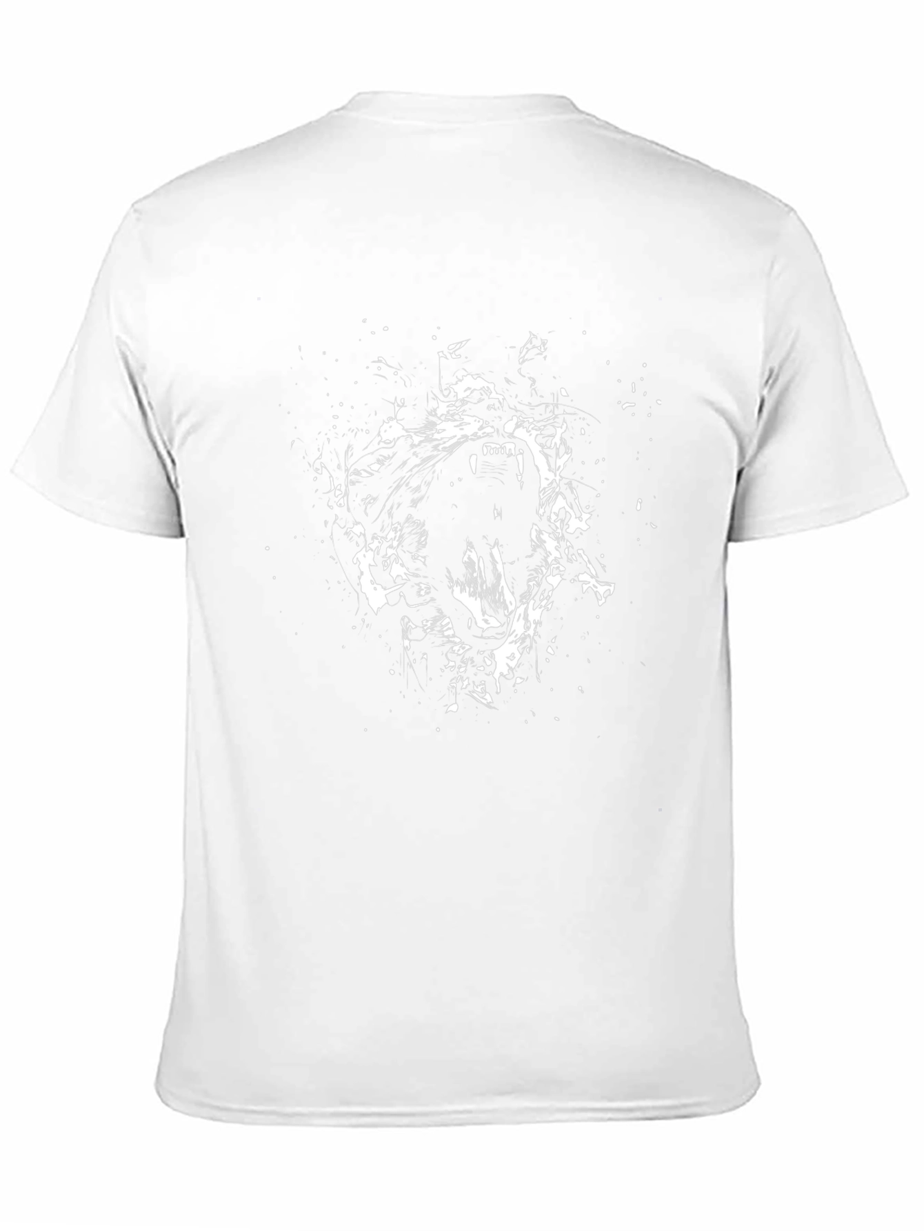 Roaring Wolf Graphic Black T-Shirt