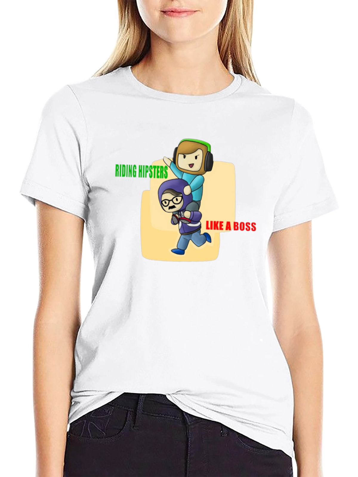 Riding Hipsters Like a Boss T-Shirt