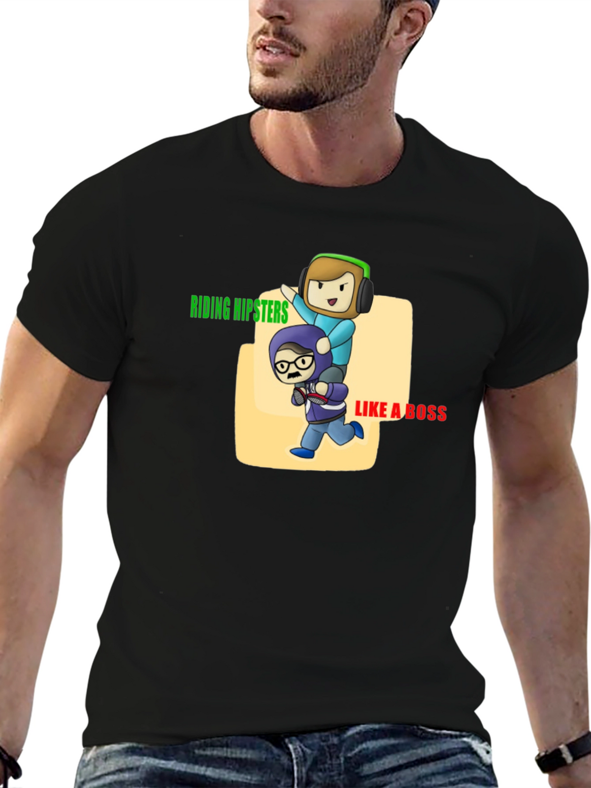 Riding Hipsters Like a Boss T-Shirt