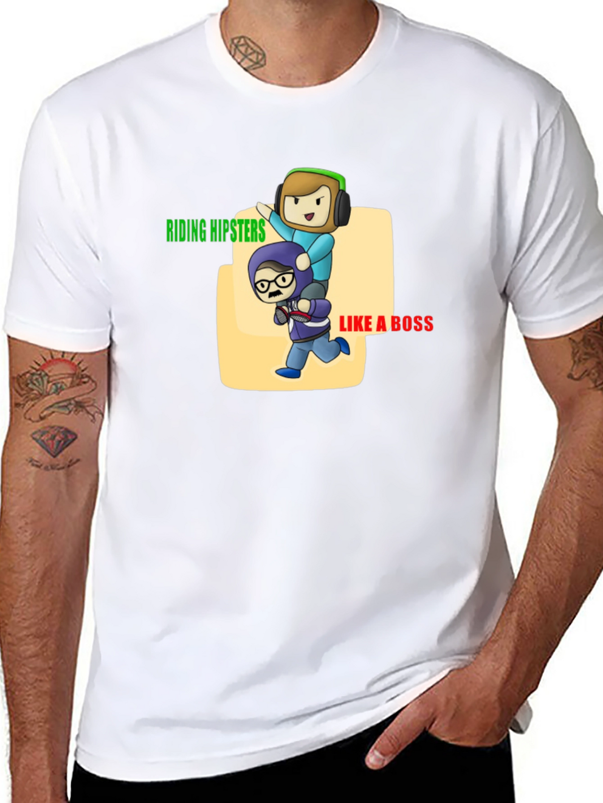 Riding Hipsters Like a Boss T-Shirt