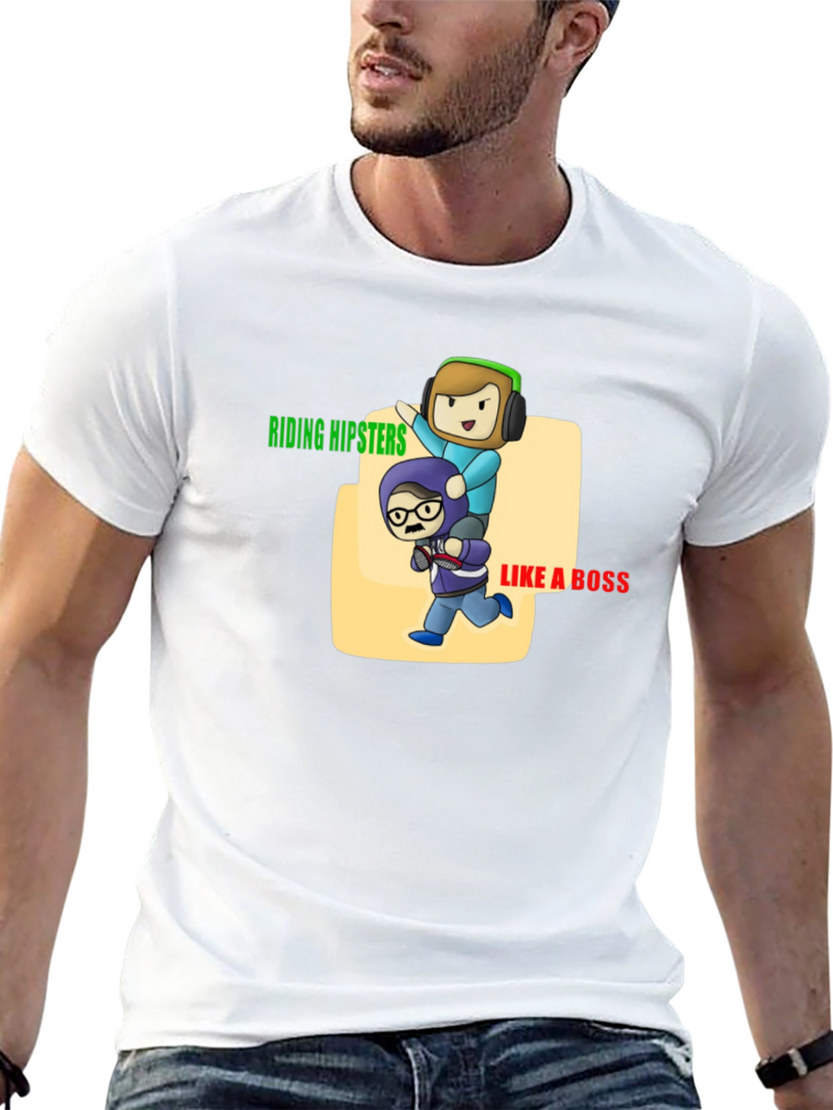 Riding Hipsters Like a Boss T-Shirt