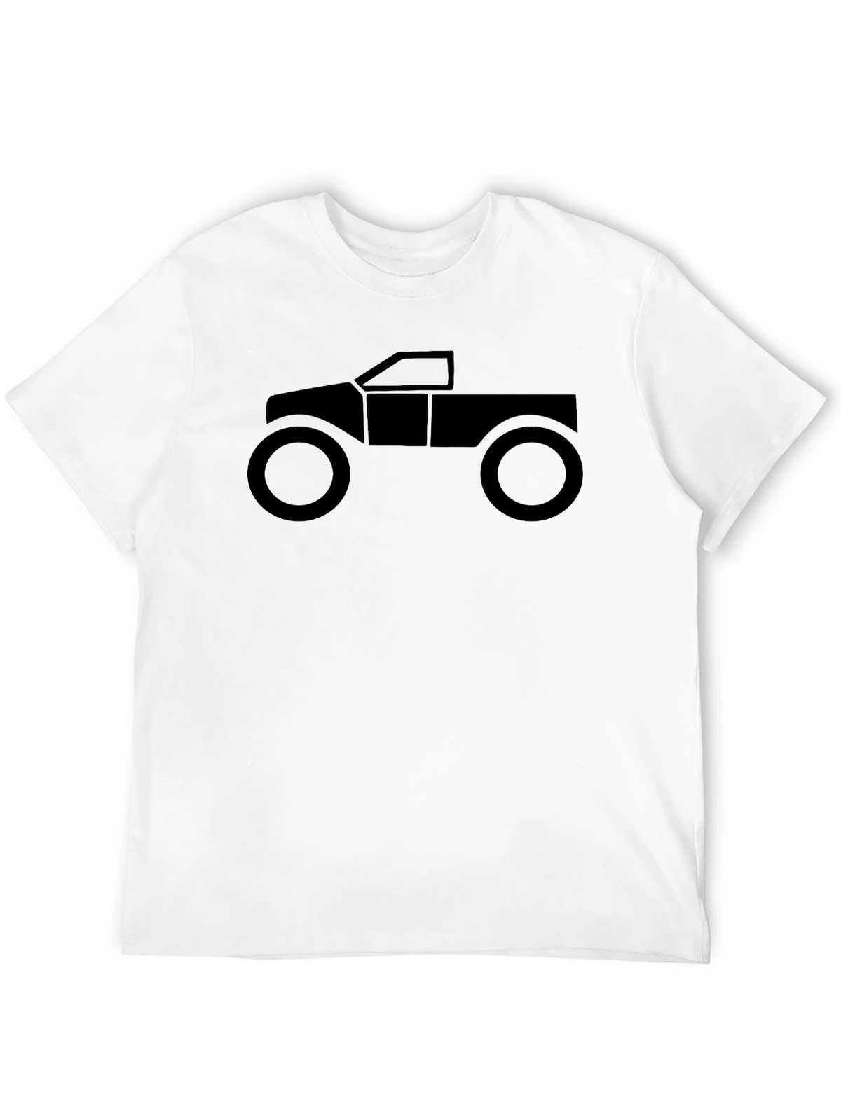 Off-Road Truck Graphic Tee - Black Cotton Casual