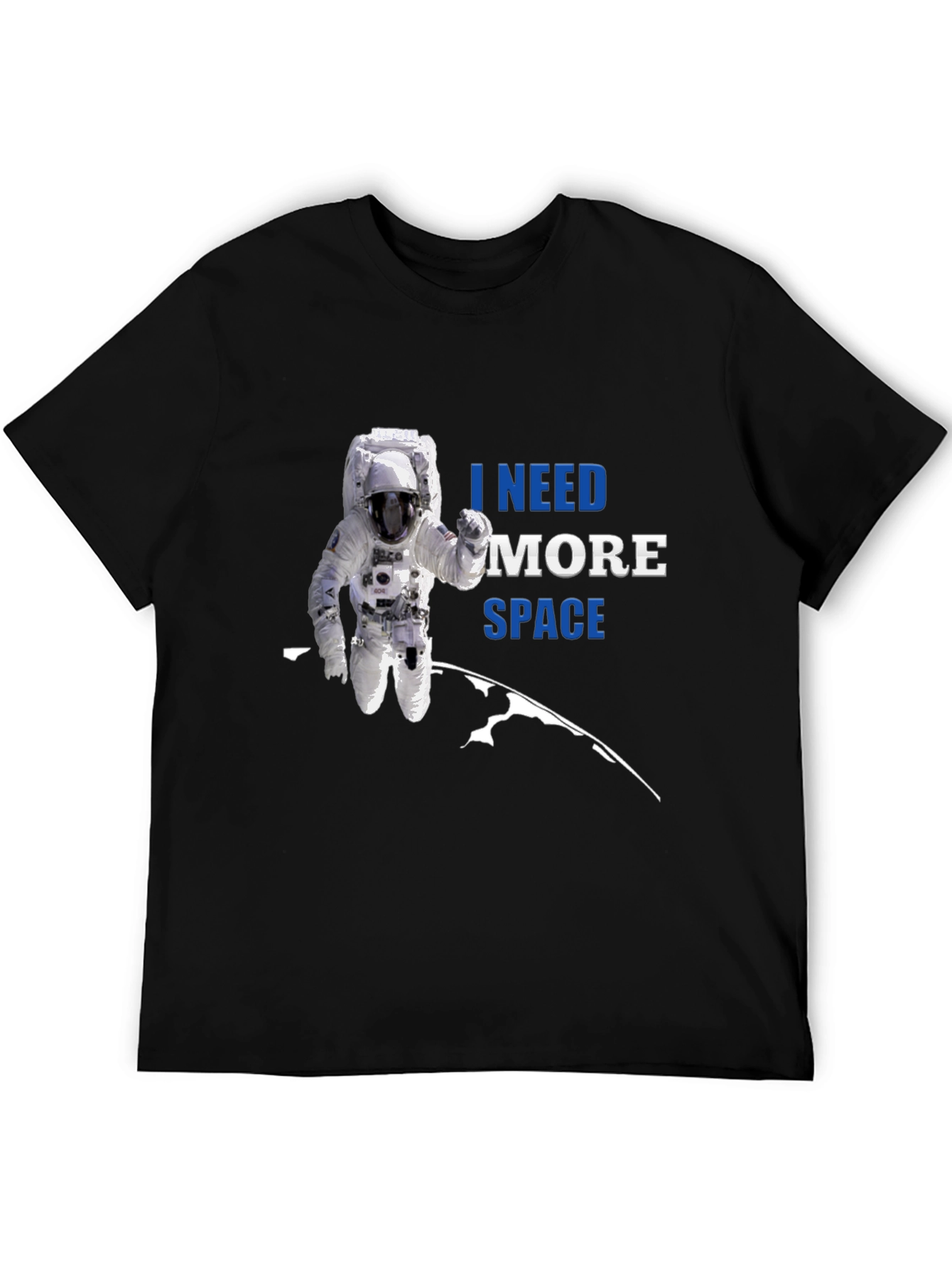 I Need More Space Astronaut Graphic T-Shirt