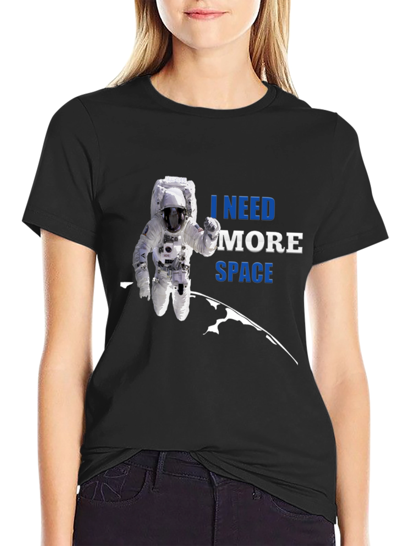 I Need More Space Astronaut Graphic T-Shirt